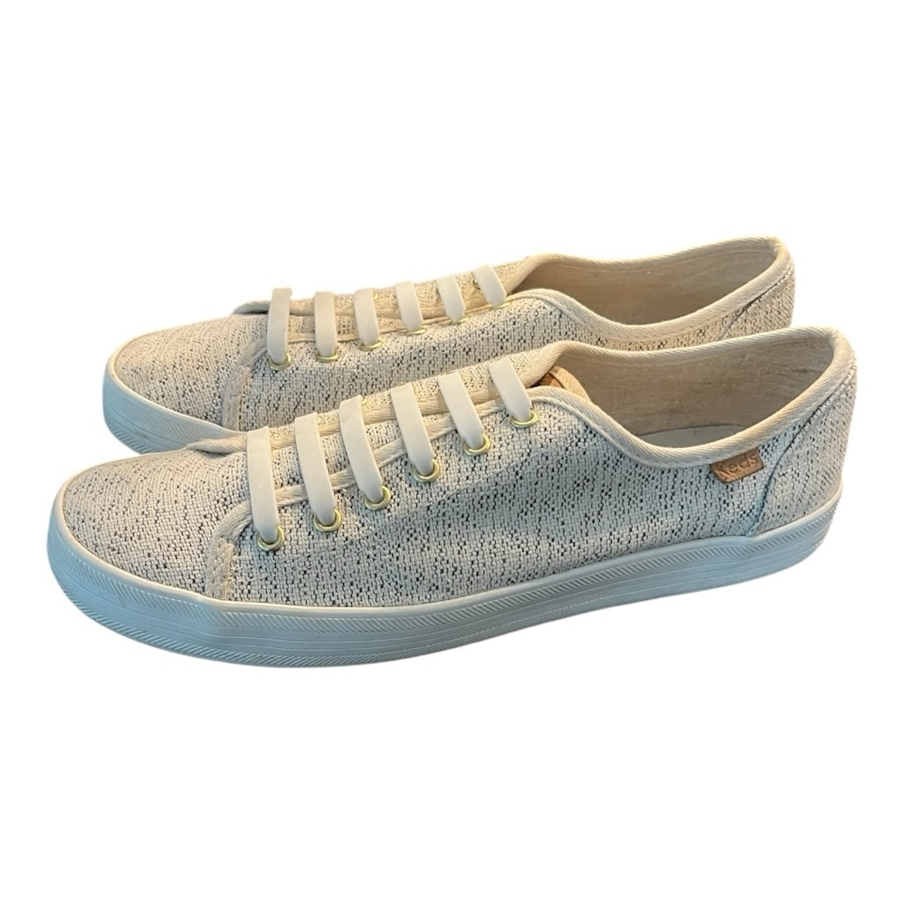 Keds Kickstart Elastic Lace‎ Sneakers Oatmeal Speckle Womens Size 7.5